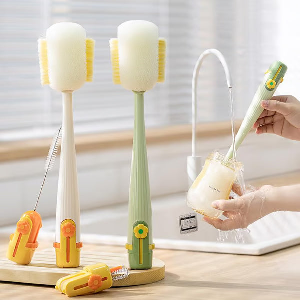 5-in-1 Bottle Cleaning Brush (Multifunctional) – For Cup Lid Cleaning Home Kitchen Tasks