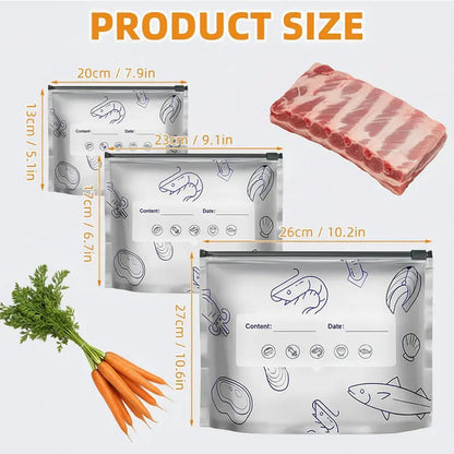 New reusable upgraded thickened upright aluminum foil sealing storage bags