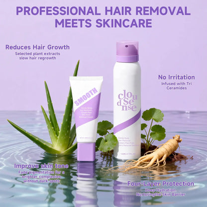 Bikini Pain-Free Hair Removal Cream Smooth Skin, Without the Pain Gentle & Fast-Acting Depilatory