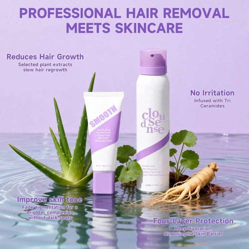 Bikini Pain-Free Hair Removal Cream Smooth Skin, Without the Pain Gentle & Fast-Acting Depilatory