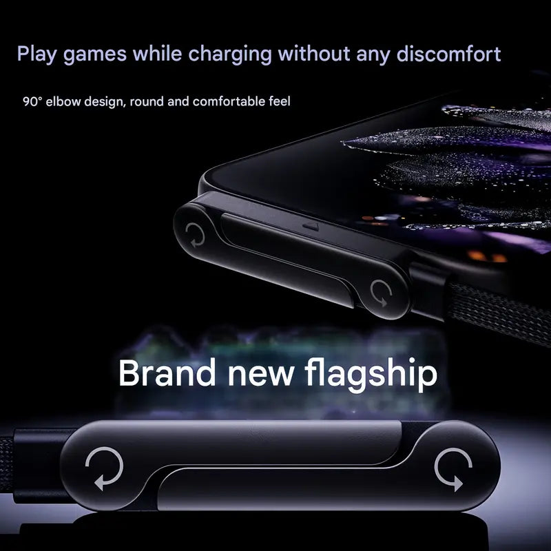 ⏰BLACK FRIDAY SALE🎁JAXVOLT 240W Super Fast Charging 2-in-1 Charging Cable & Phone Stand