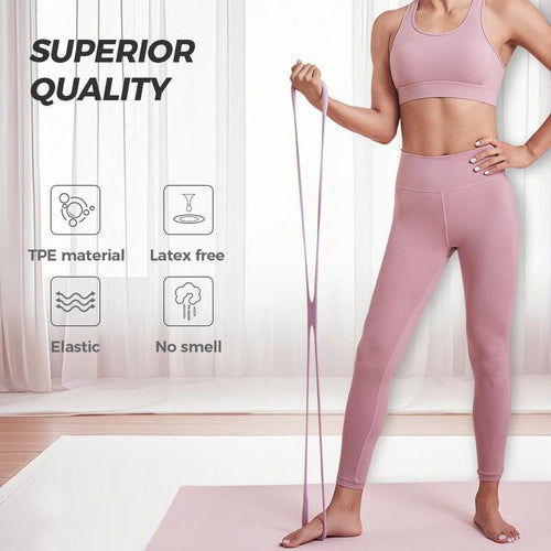 Figure 8 Resistance Bands for Women – 8-Shaped TPE, Latex-Free, Arms Chest Yoga Fitness Trainer