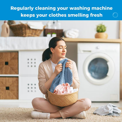 Washing Machine Cleaner Descaler 12 Pack - Clean Inside Drum And Laundry Tub Seal