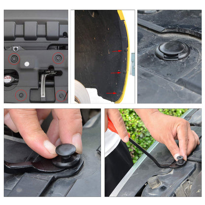 Car Fastener Box Set – 120pcs Plastic Rivet Clips with Removal Tool