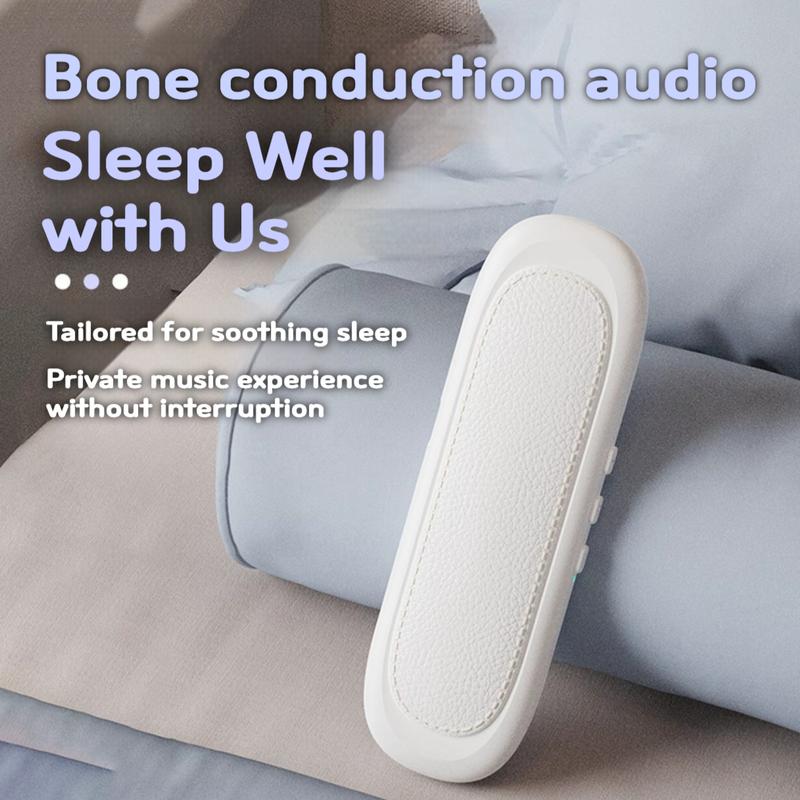 Under-Pillow Sleep Speaker (Bluetooth 5.4) — Gentle Vibration Audio + White Noise + Sleep Timer
