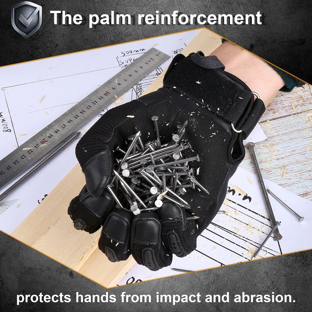 Tactical Full Finger Gloves - Soft Knuckle Protection