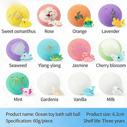 Bath Bombs for Kids, 12 Pack Kid Bath Bombs Gift Set