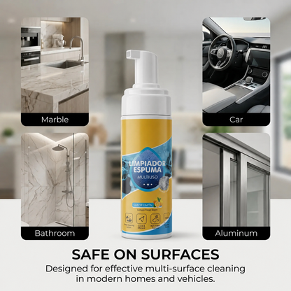 4-in-1 Multi-Enzyme Foam Spray Cleaner - Heavy Duty Deep Cleaning House & Car Detailing Products