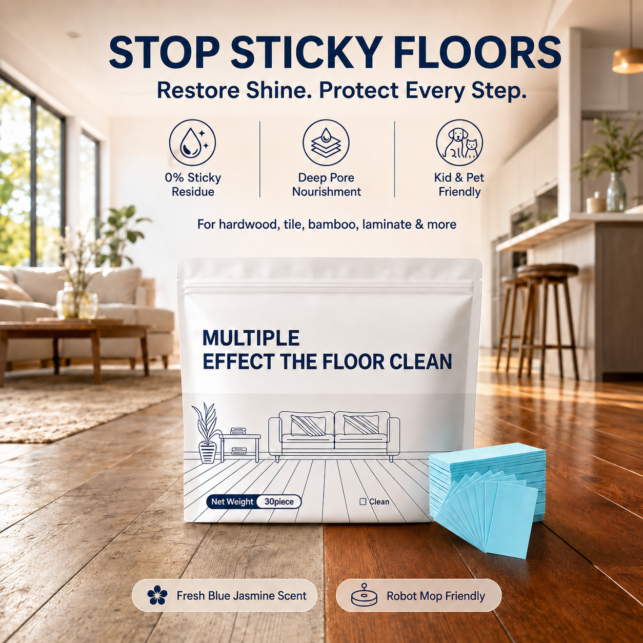 Floor Cleaning Tablets Multi-Surface Floor Cleaning Tablets