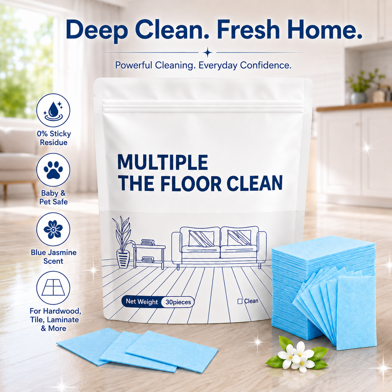 Floor Cleaning Tablets Multi-Surface Floor Cleaning Tablets