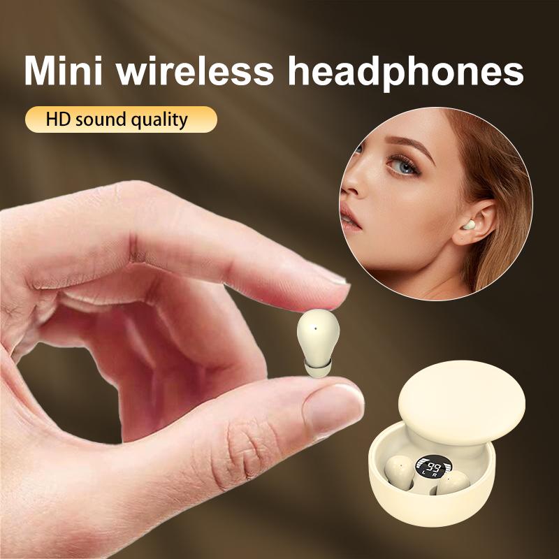 Mini Invisible Headphones Bluetooth 5.4 True Wireless In-Ear