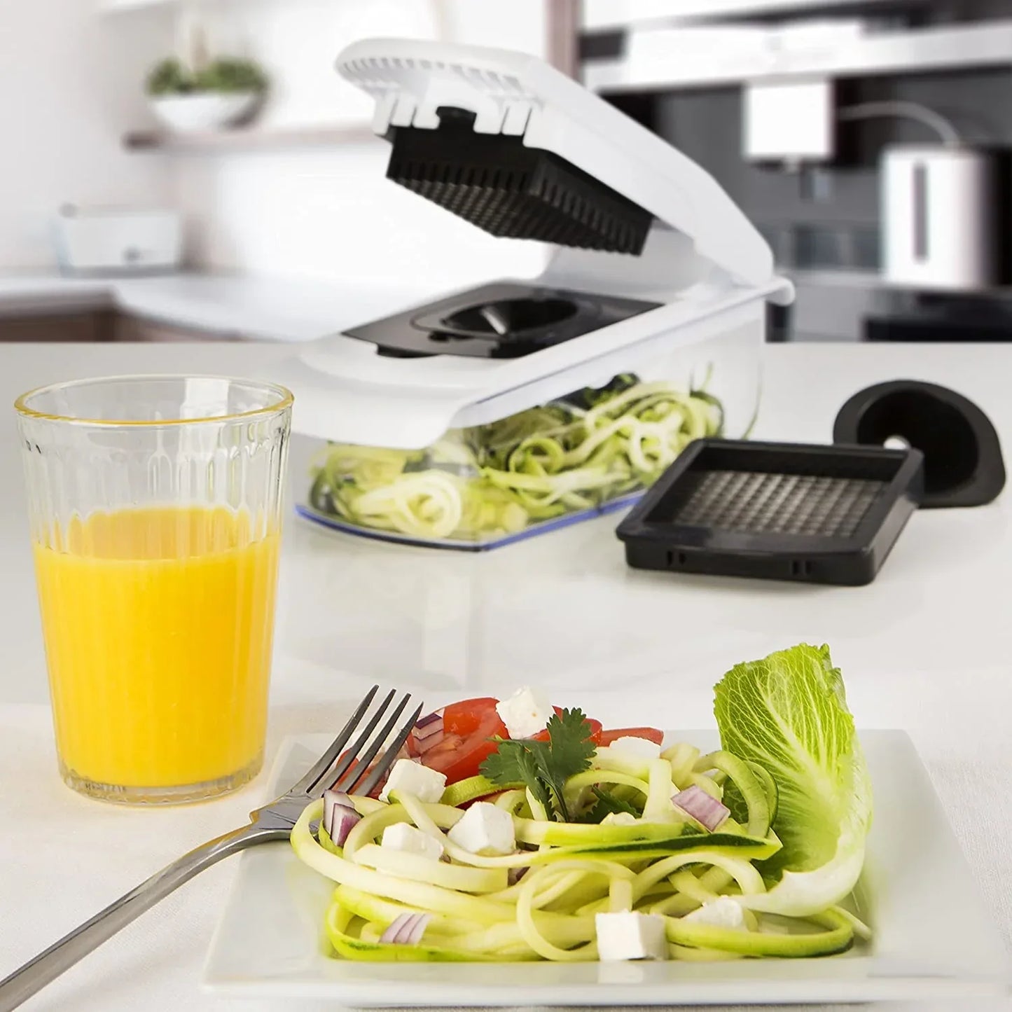 QIAWI Vegetable Chopper,15-in-1 Multifunctional Food Chopper