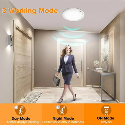Magnetic Motion Sensor Ceiling Light-Rechargeable Motion Sensor Ceiling Light with Remote