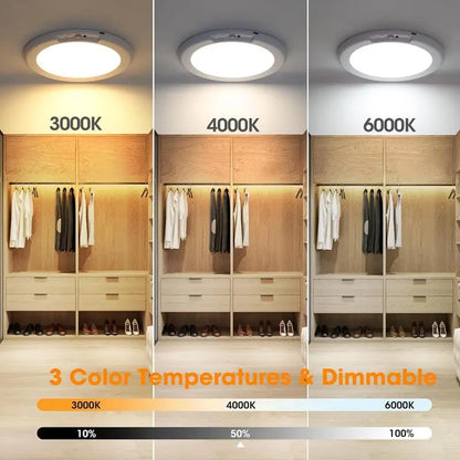 Magnetic Motion Sensor Ceiling Light-Rechargeable Motion Sensor Ceiling Light with Remote