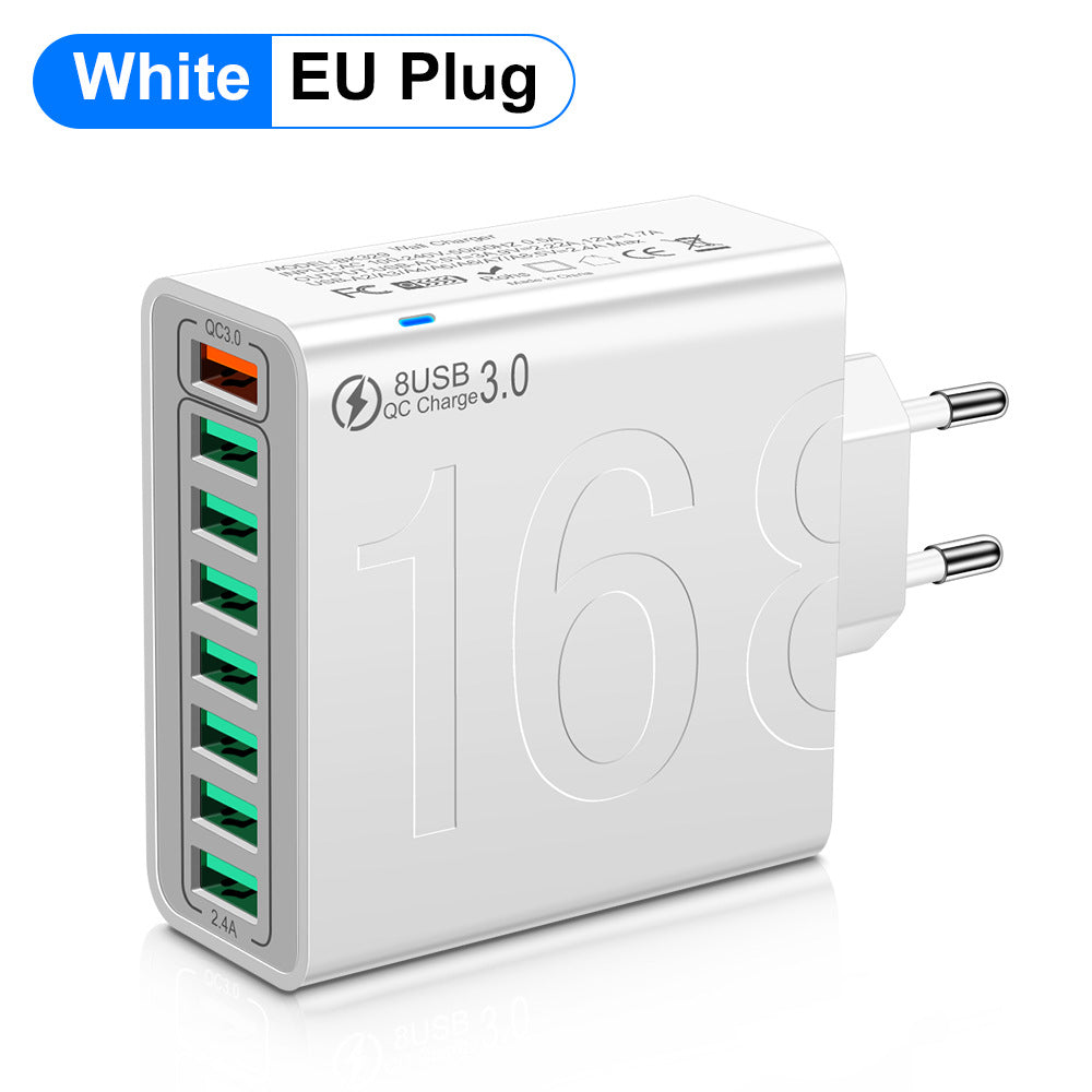 ⚡8-Port Fast Charging USB Hub⚡ (4 USB-C + 4 USB-A)