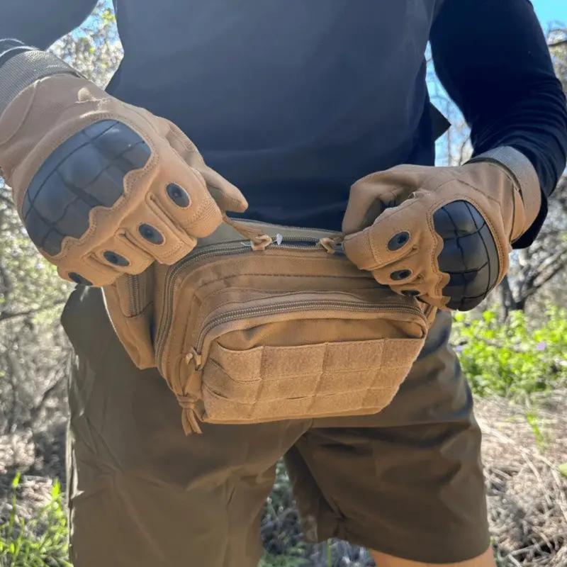 Tactical Full Finger Gloves - Soft Knuckle Protection