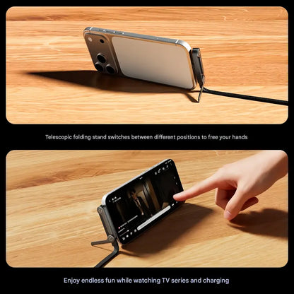 ⏰BLACK FRIDAY SALE🎁JAXVOLT 240W Super Fast Charging 2-in-1 Charging Cable & Phone Stand