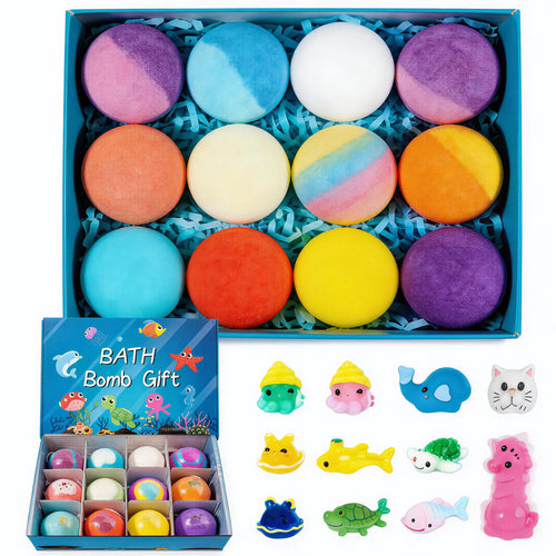Bath Bombs for Kids, 12 Pack Kid Bath Bombs Gift Set