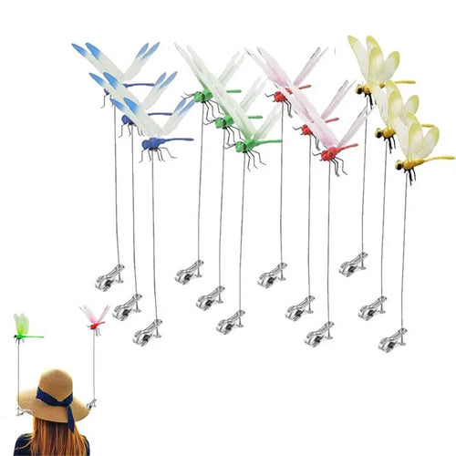 2026 Summer Hot Sale 49% OFF🔥Garden MetalDragonfly Clip.Natural Organic Concept, 3D Dragonfly GardenDecoration