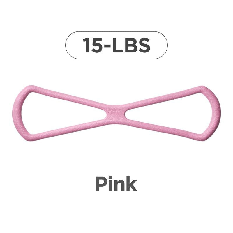 Figure 8 Resistance Bands for Women – 8-Shaped TPE, Latex-Free, Arms Chest Yoga Fitness Trainer