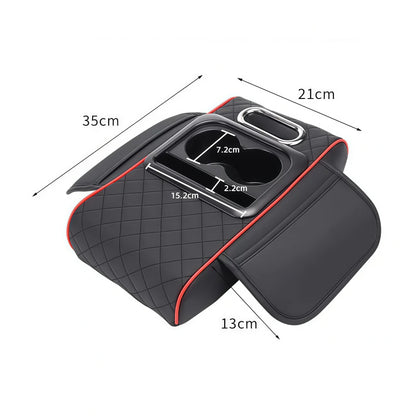 Car armrest storage bag, multi-functional 4-in-1 mat, suitable for car armrests
