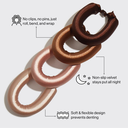 Satin Heatless Curling Rod - Jumbo Flexi Rod
